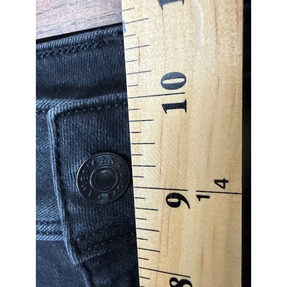 American Eagle Kick Boot Jeans Womens 10 Black Next Level Stretch Travel Country